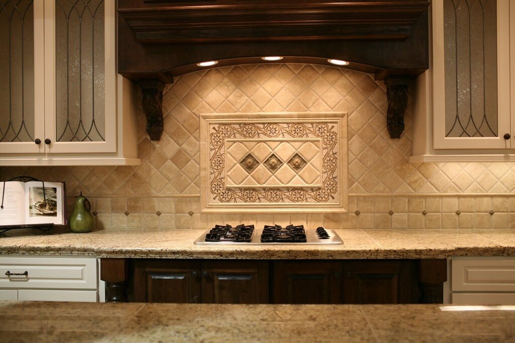 Italian tile for the kitchen backsplash