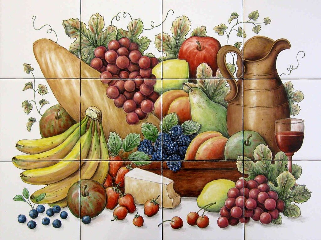 Paintings with fruits for the kitchen