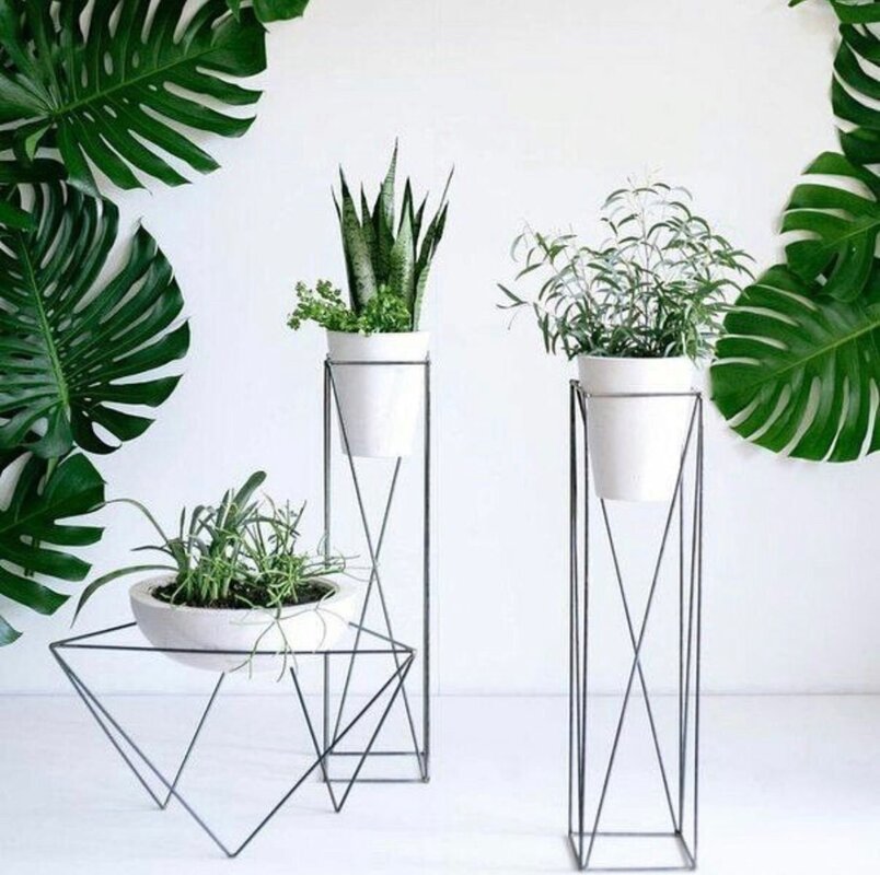 Tall floor flower pot