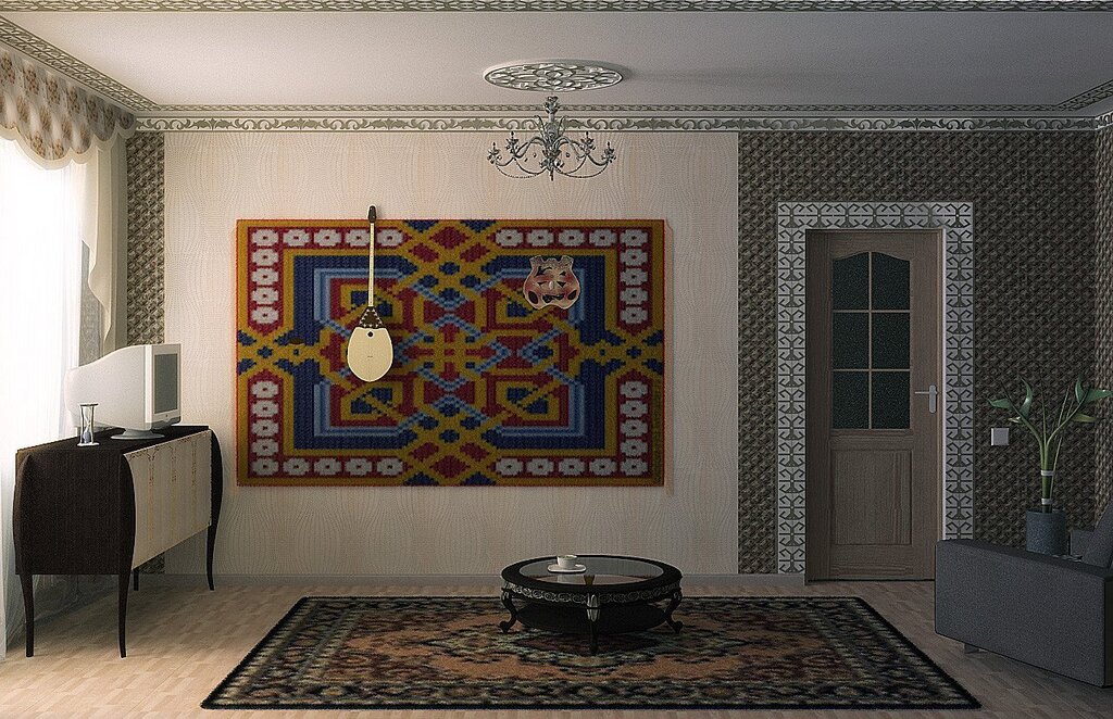 Kazakh style in interior design