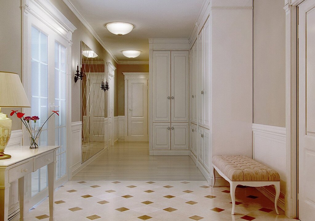Керамическая плитка в коридоре