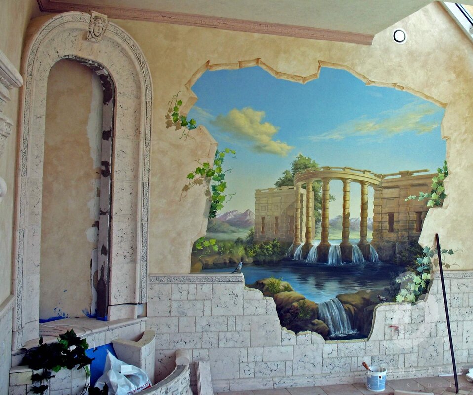 Artistic wall painting