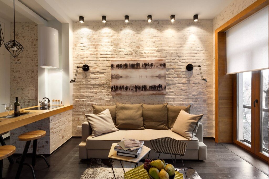 Brick wall in the interior