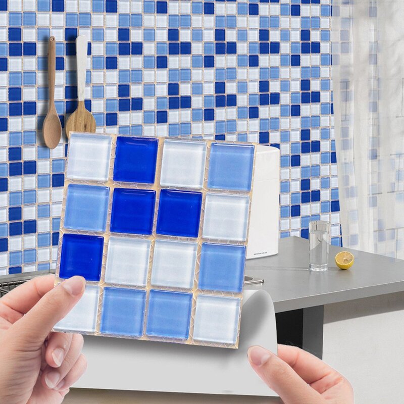 Adhesive tile for the bathroom