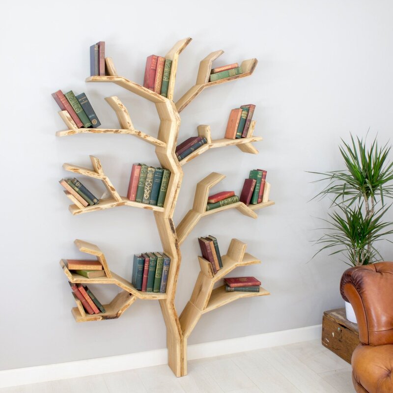Книжные полки из дерева