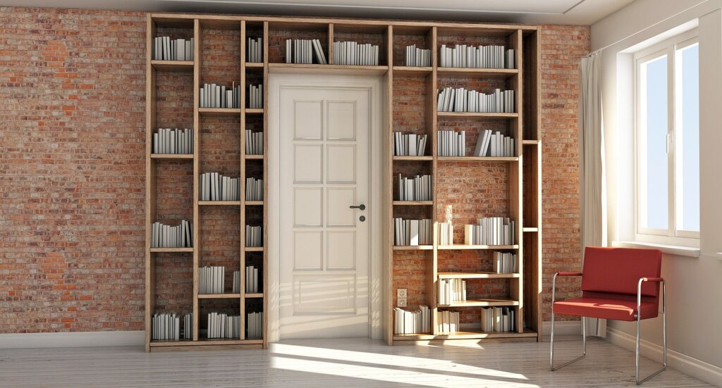 A bookcase in the English style