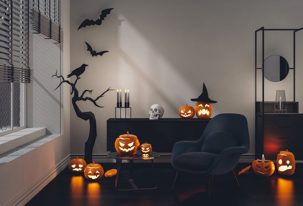 Комната на хэллоуин