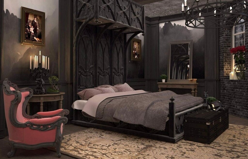 A room in Gothic style