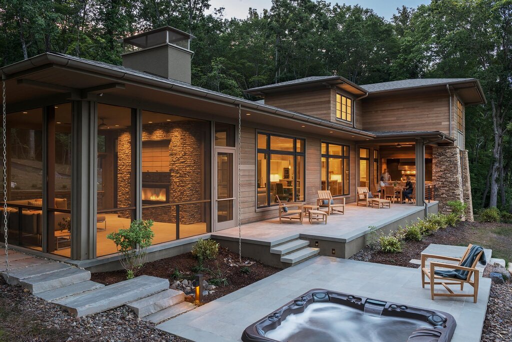 Cottage with a veranda