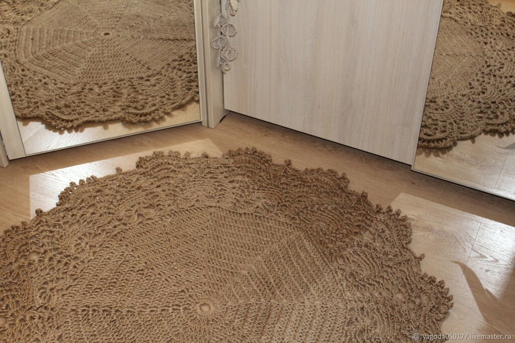 A jute rug