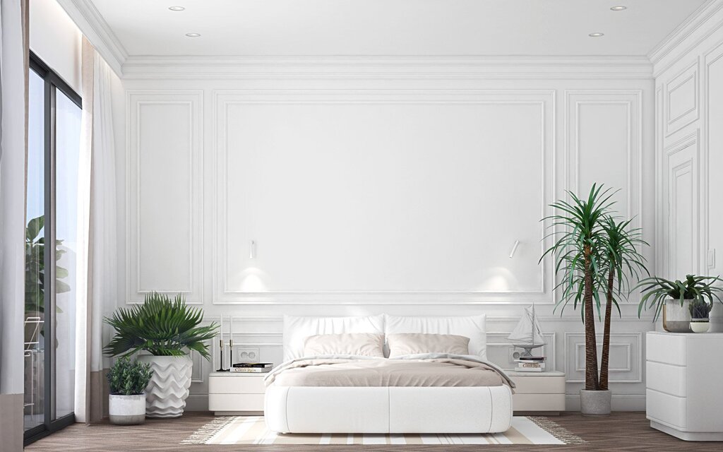 Красивая белая стена