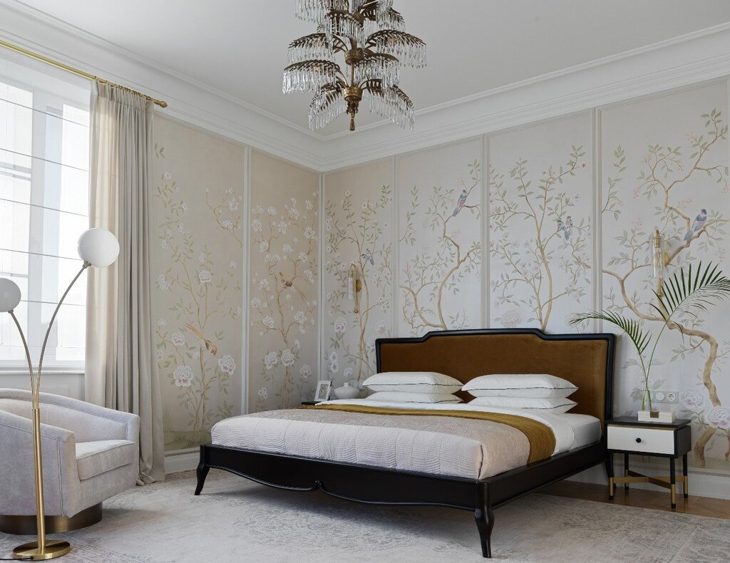 Beautiful wallpaper for the bedroom in the apartment 39 фото