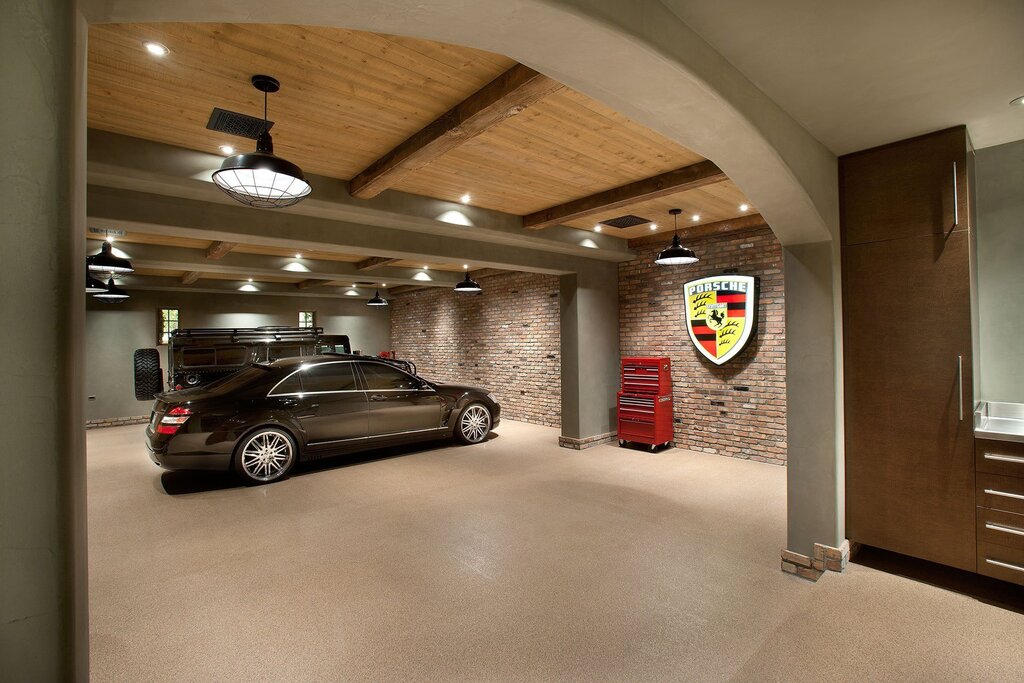 Красивый гараж изнутри 36 фото