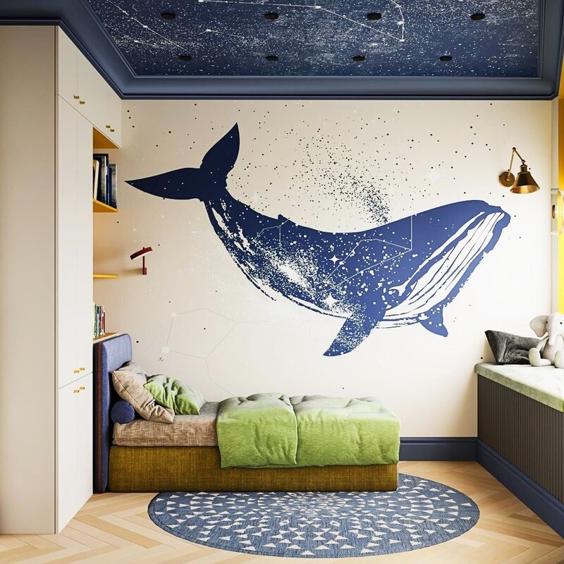 Красный кит детская комната