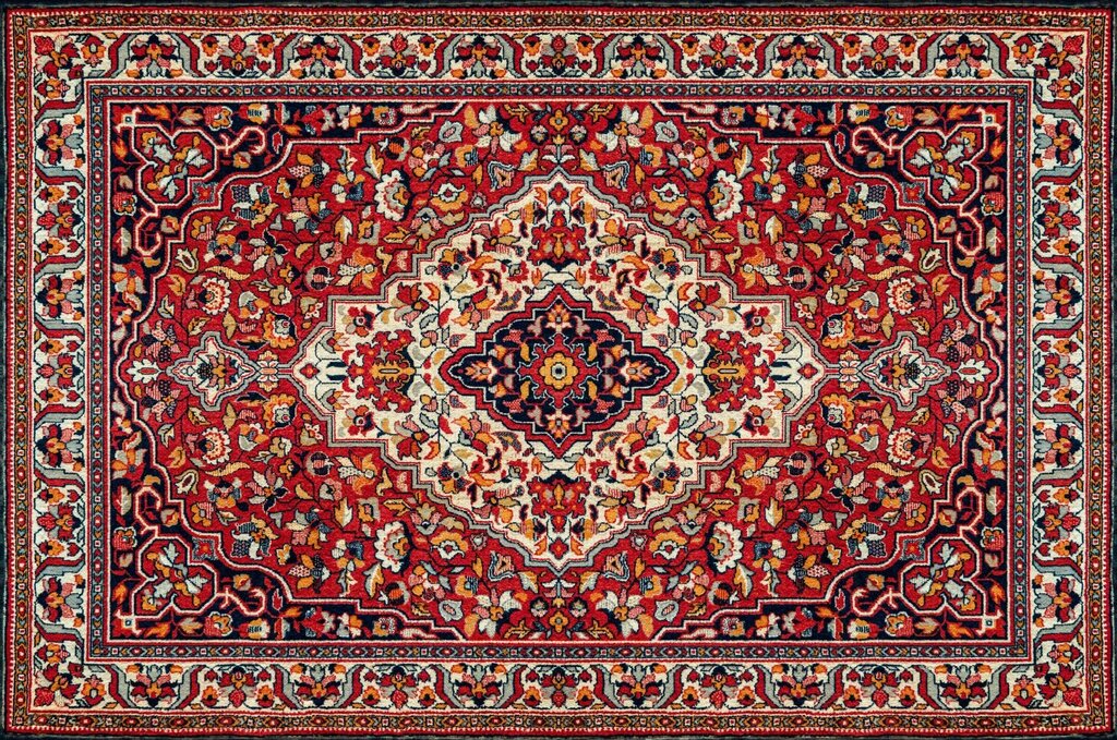 Красный персидский ковер