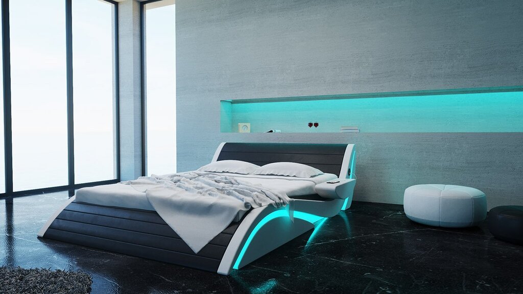 Double floating bed