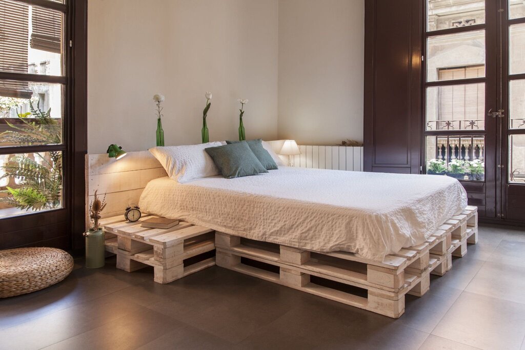 Wooden bed