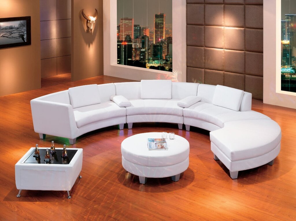 Round modular sofa