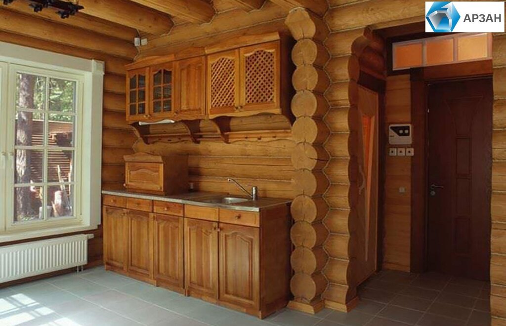 Кухни для деревянного дома из бревна