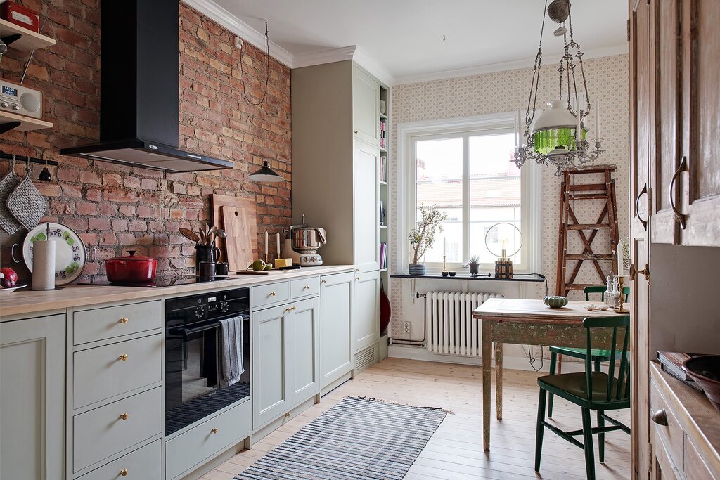 Kitchen without wall cabinets Provence