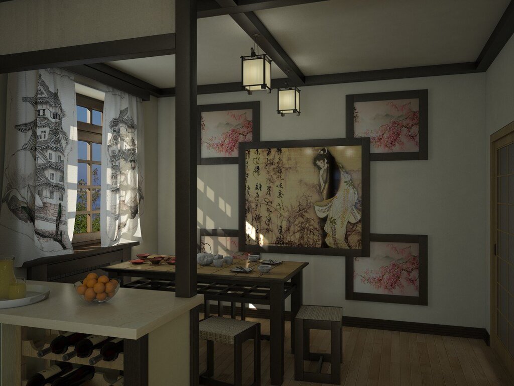 Kitchen in Asian style