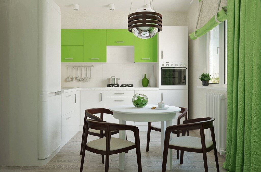 Кухня в зеленом стиле