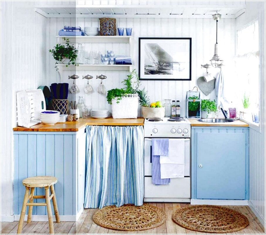 Кухонная зона для маленькой кухни