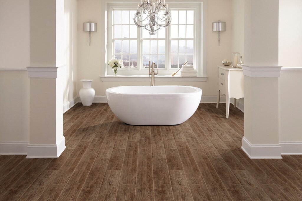 Waterproof and moisture-resistant laminate for the bathroom