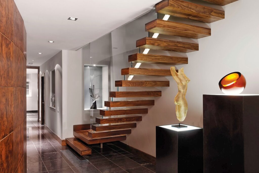 Wooden staircase