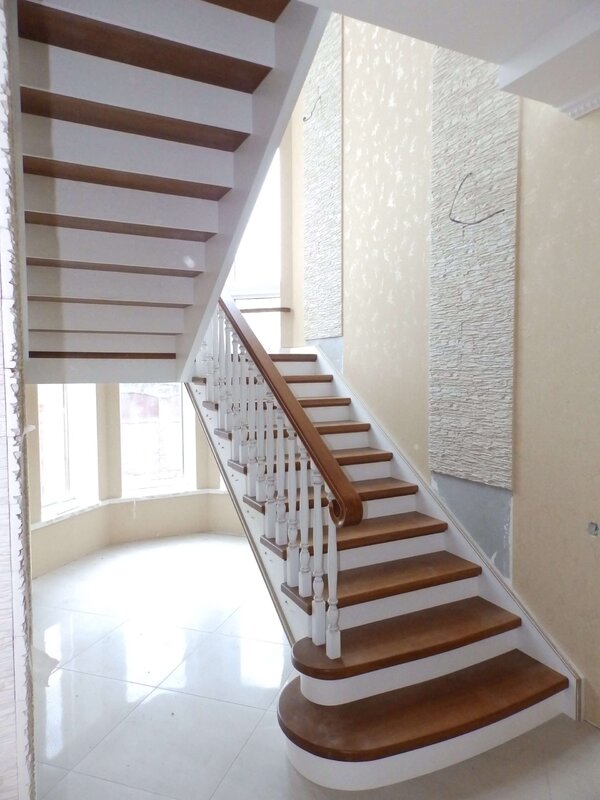 Ash wood staircase