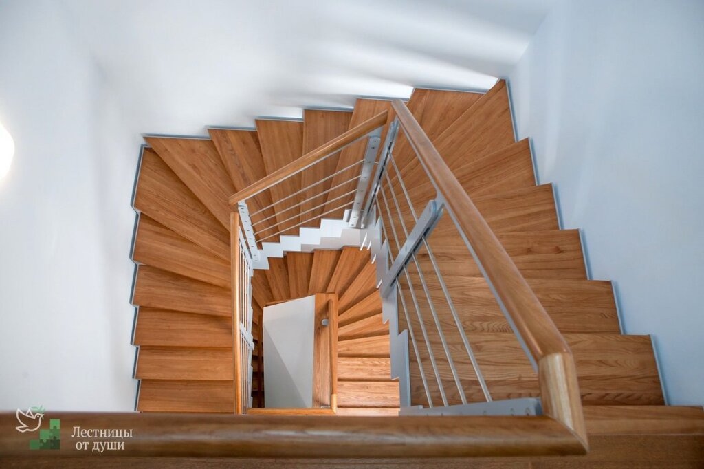 Лестница п образная с забежными ступенями