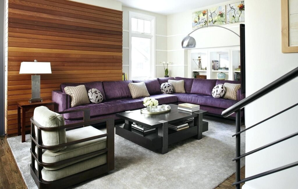 Purple sofa