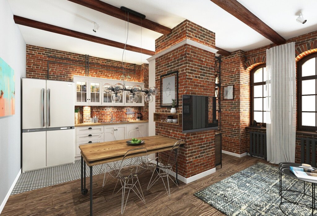 Loft in a Stalin-era building