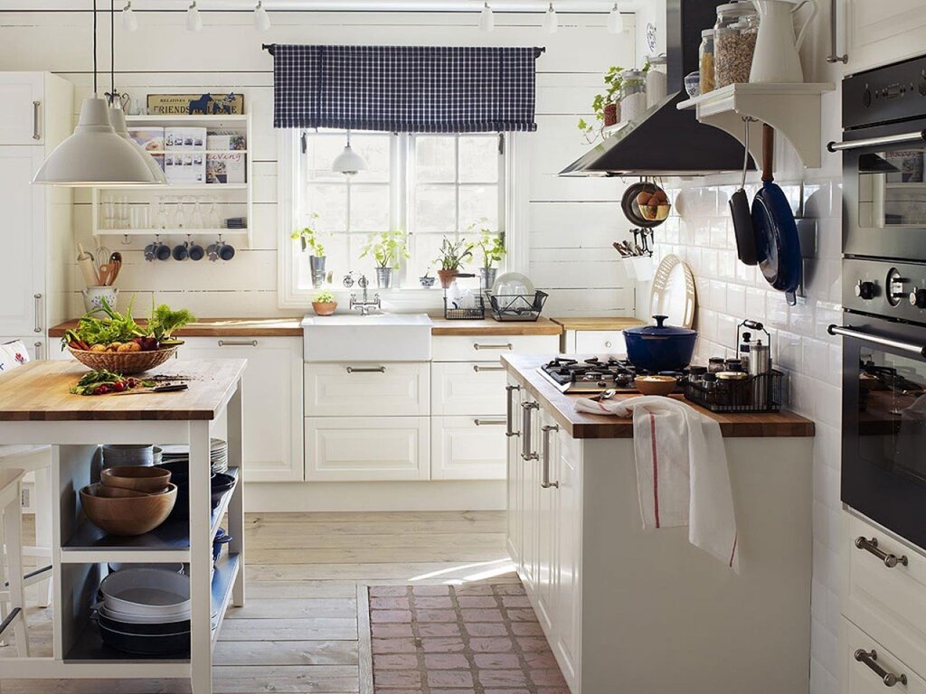 Small IKEA kitchen in the interior