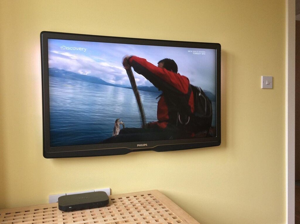 A small TV for the wall