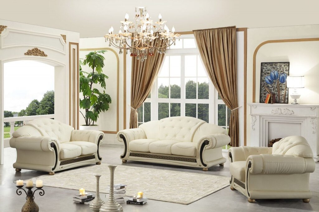 Furniture for a living room in a classic style