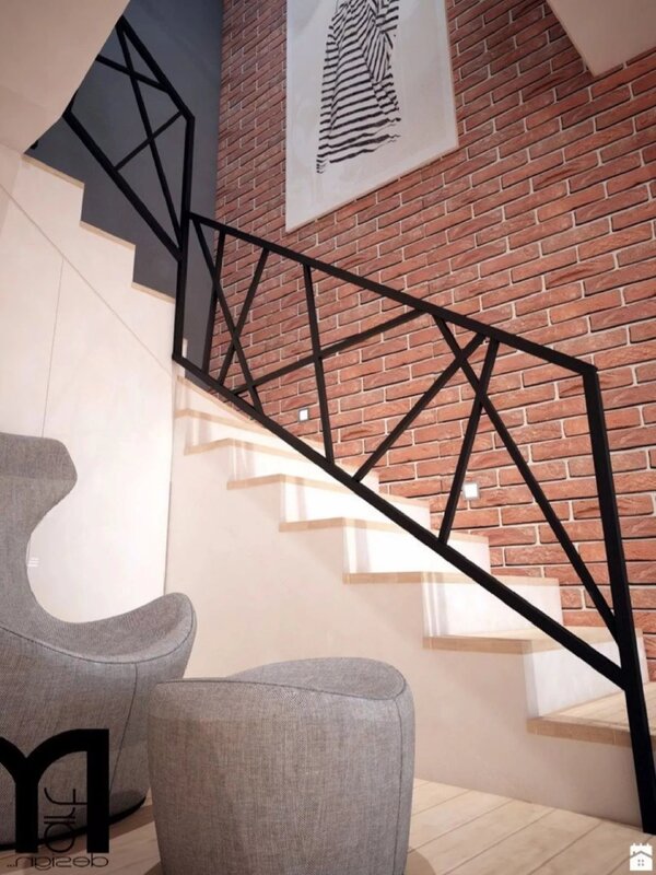 Loft-style metal railings