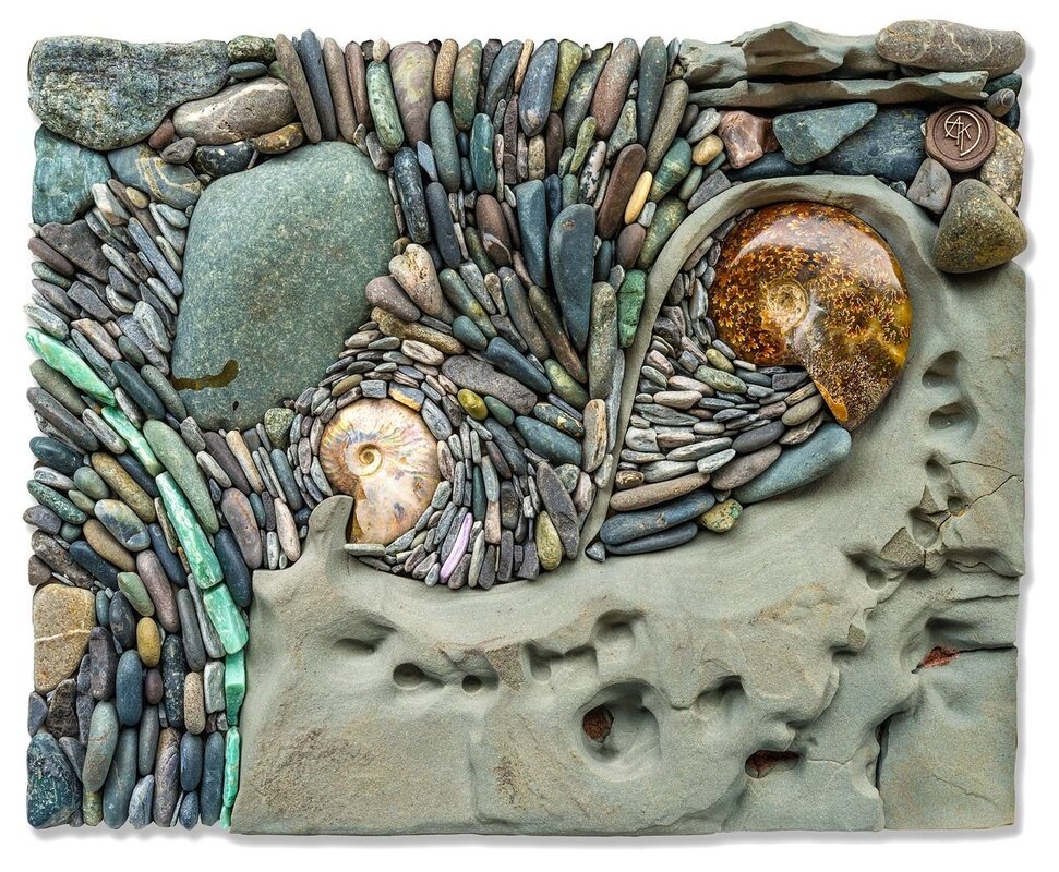 Морской пейзаж с камнями
