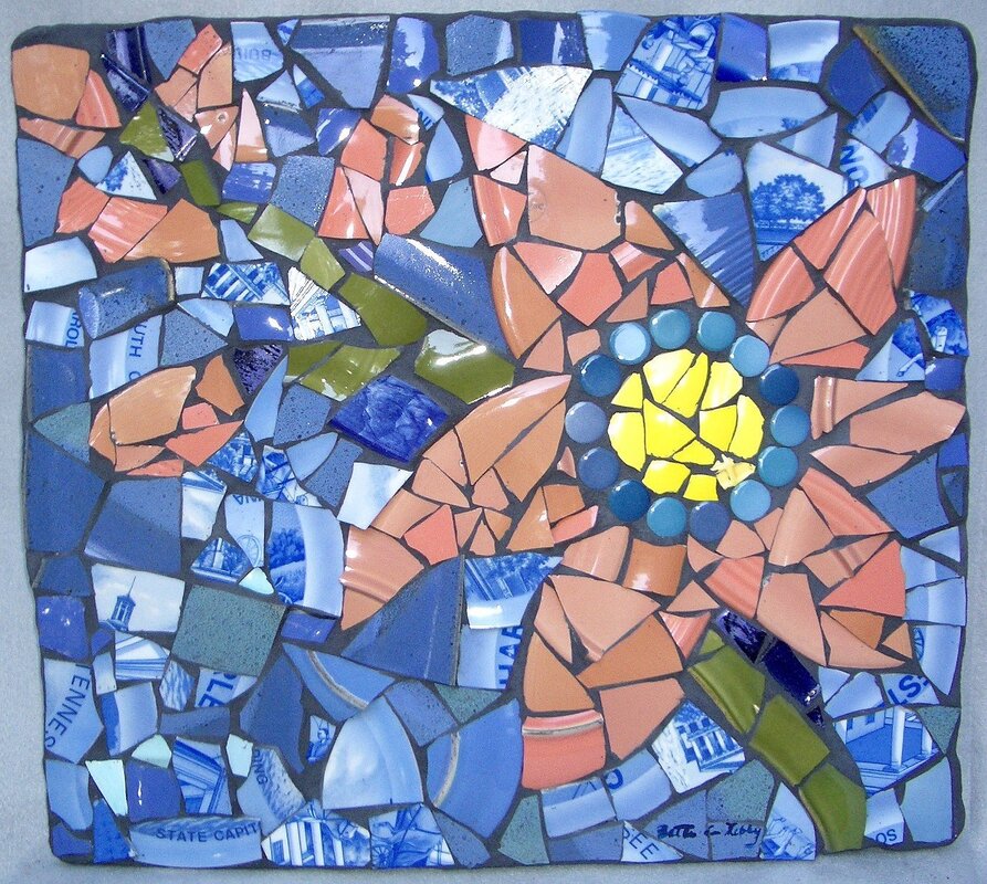 Мозаика из колотой плитки
