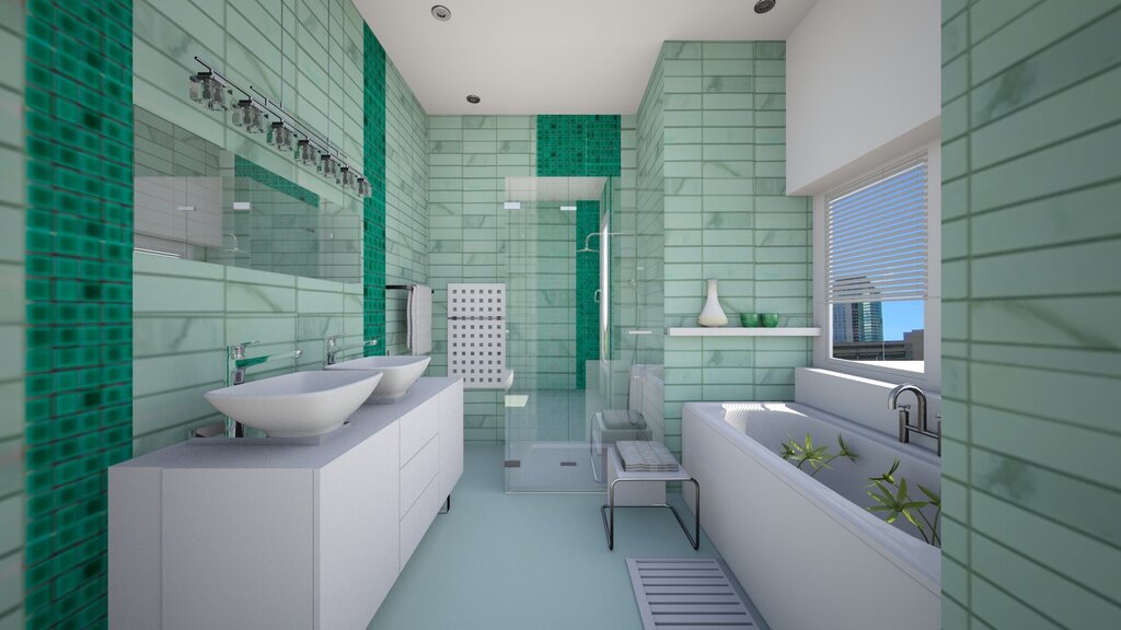 Mint bathroom