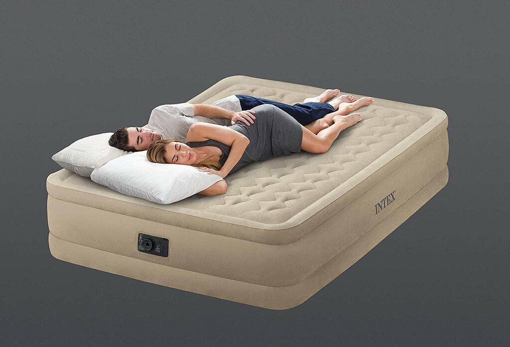 Надувная кровать со спинкой