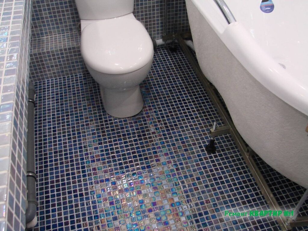 Floor mosaic for the bathroom