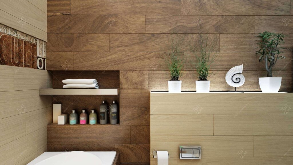 Wall ceramic tile that looks like wood