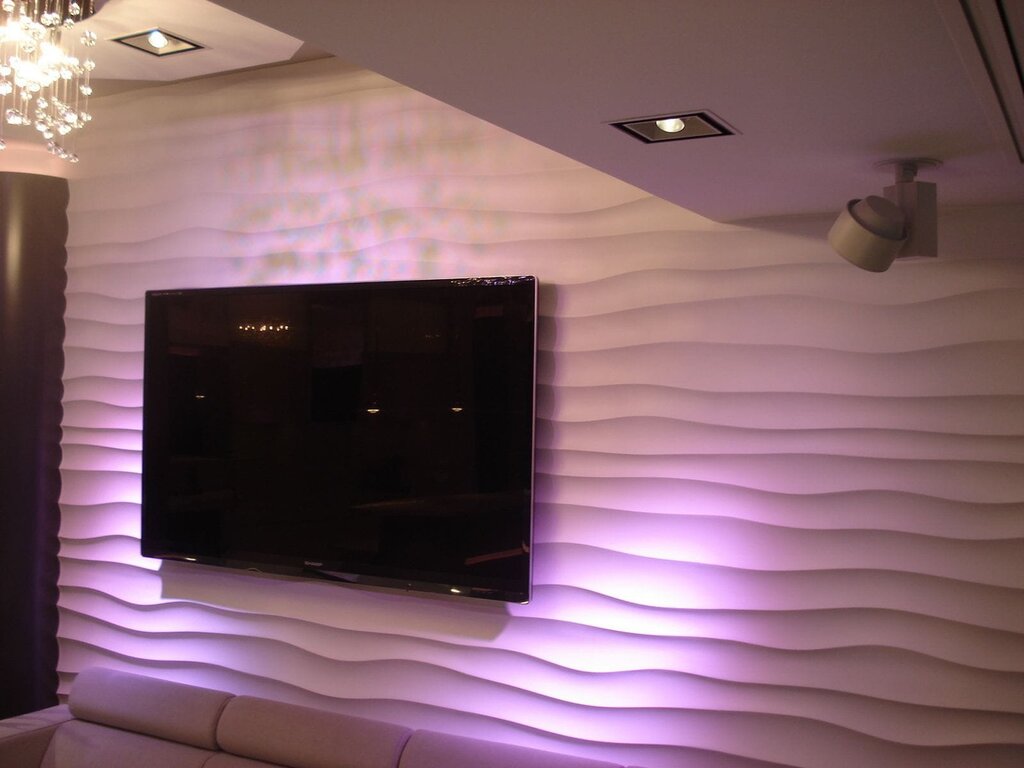 Wall panels with backlight