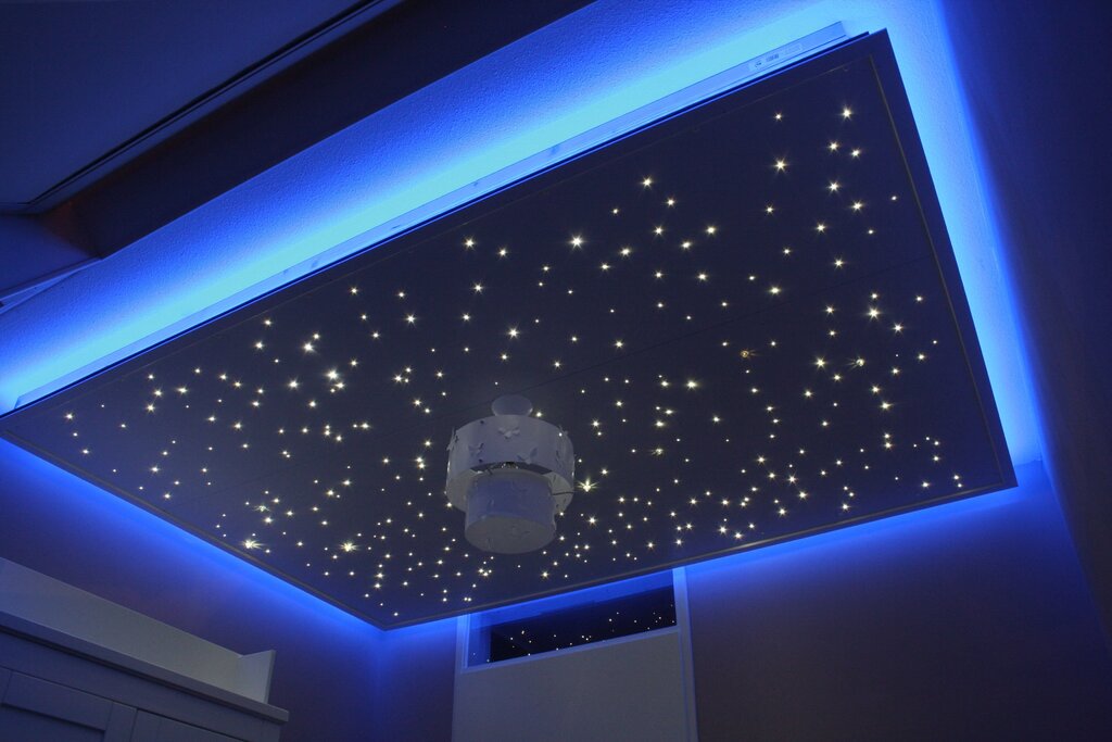 Stretch ceiling night sky