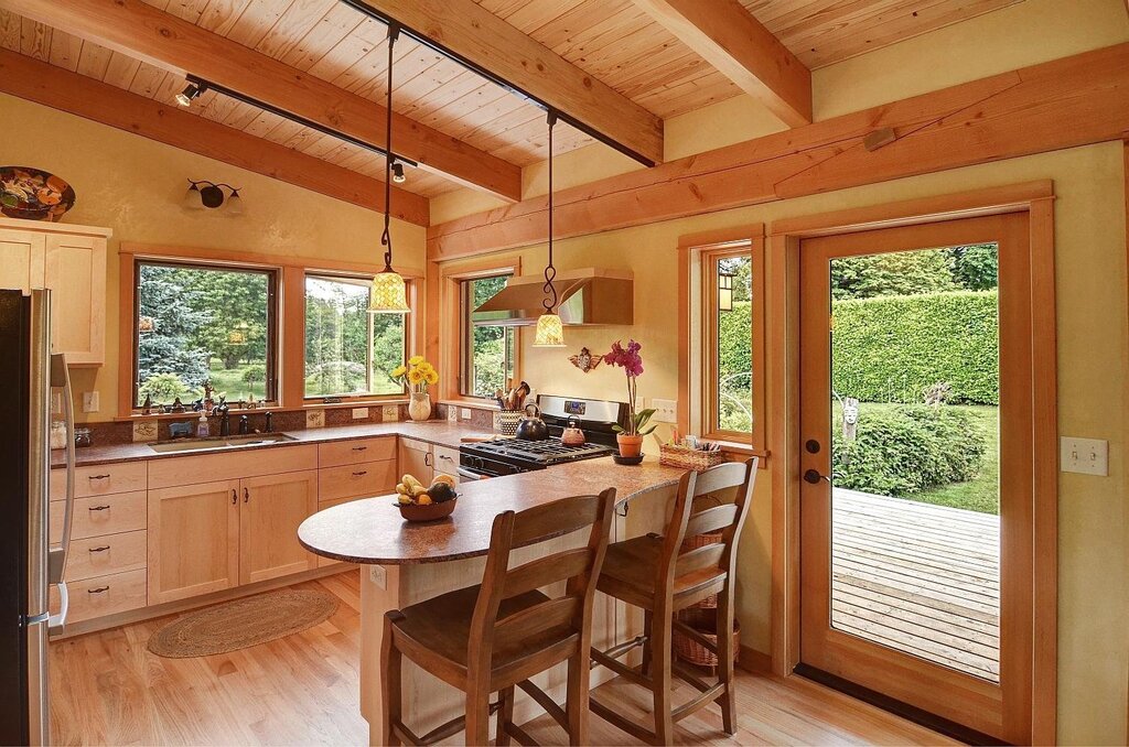 A small kitchen in a private house