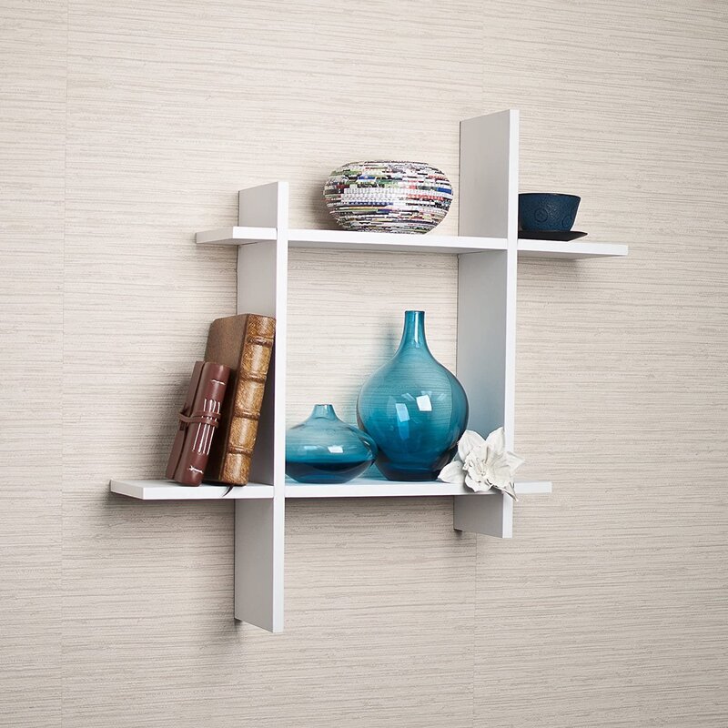 Small shelves on the wall