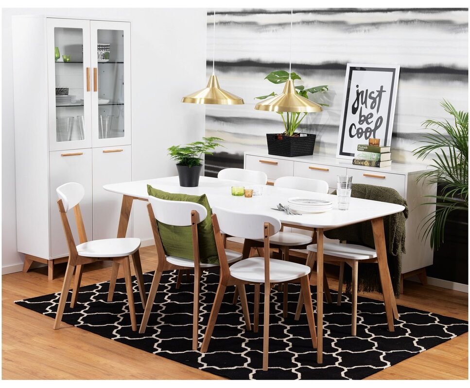 Dining set in Scandinavian style