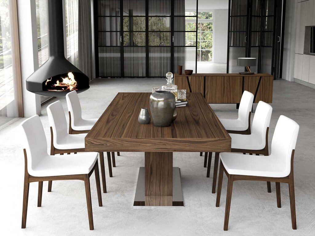 Wooden dining table