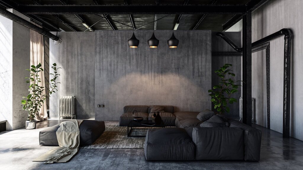 Loft-style wallpaper